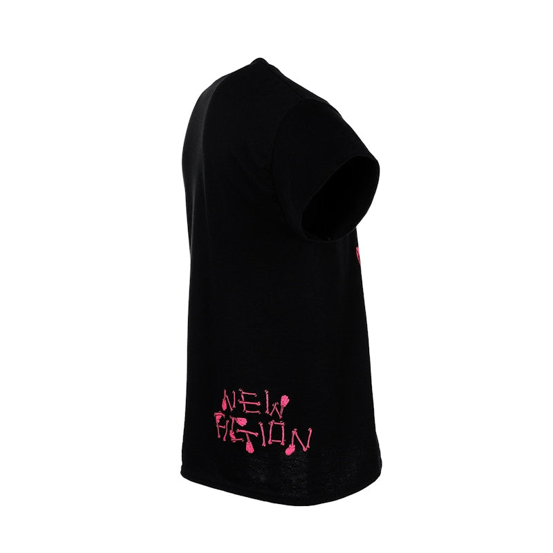 KAWS SKELETON NEW FICTION T-shirt Pink
