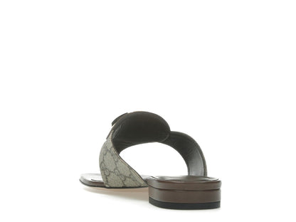 Gucci Blondie Thong Canvas Sandals Ebony (Women's)