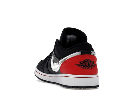 Jordan 1 Low Brushstroke Swoosh Black