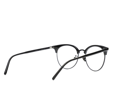 Saint Laurent Round-Frame Acetate Optical Frames Black Black Transparent (SL233F-30002729-001)