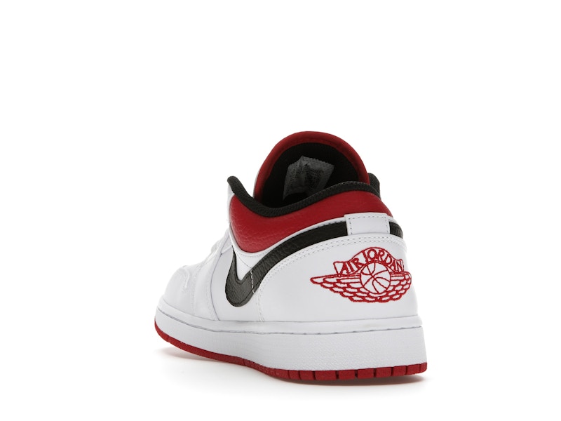 Jordan 1 Low White University Red Black