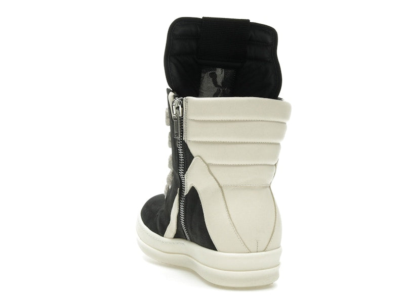 Rick Owens Geobasket Jumbo Lace High Black Milk