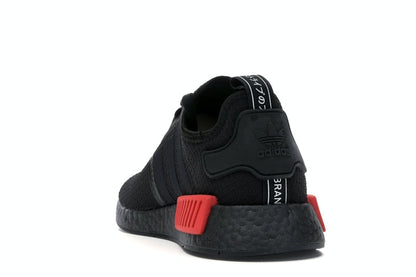 adidas NMD R1 Core Black Lush Red
