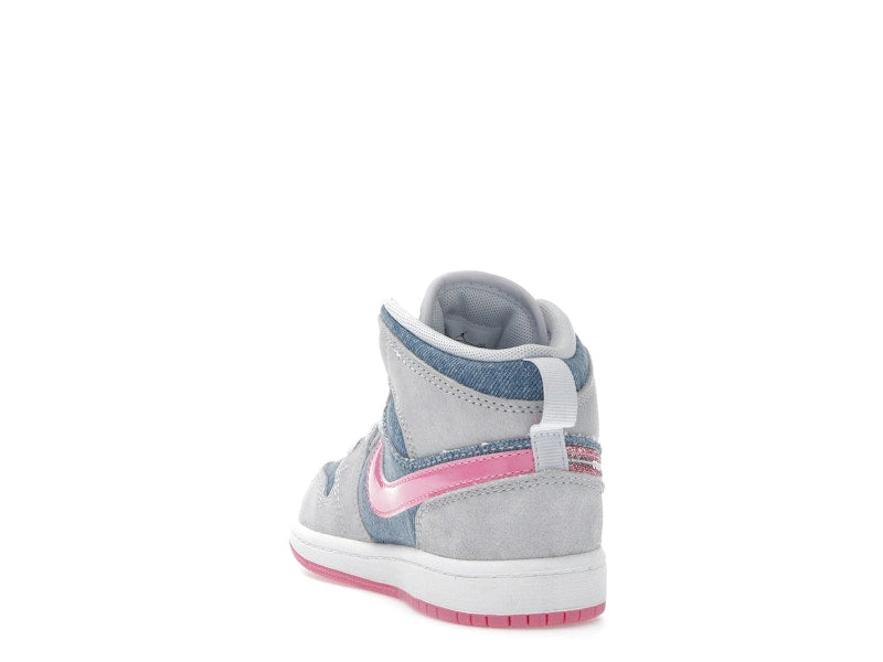 Jordan 1 Mid SE Denim Sequin (PS)