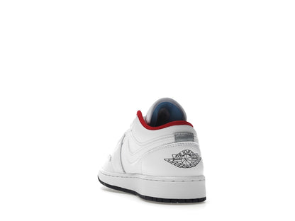Jordan 1 Low White Gym Red Black (GS)