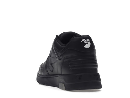 OFF-WHITE Out Of Office OOO "For Walking" Low Tops Black White