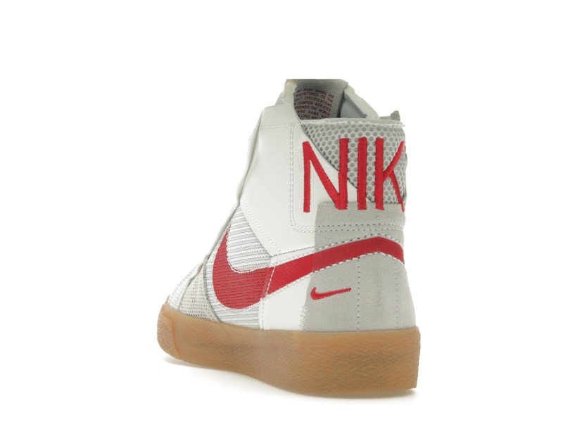Nike SB Zoom Blazer Mid Premium Deconstructed White University Red Gum