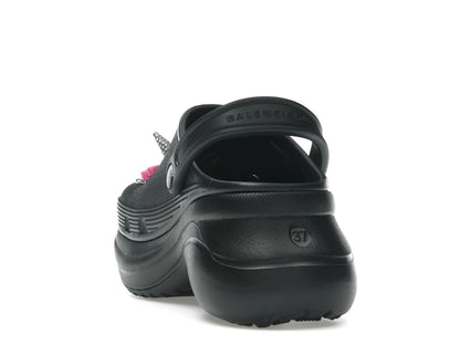 Balenciaga x Crocs Mule Black Multicolor Jibbitz (Women's)