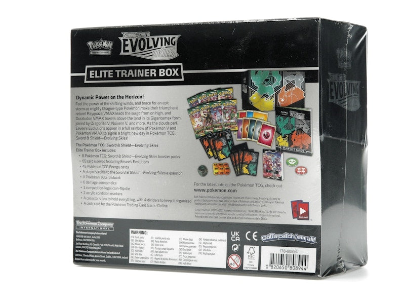 Pokémon TCG Sword & Shield Evolving Skies Elite Trainer Box (Flareon/Jolteon/Umbreon/Leafeon)