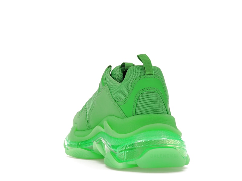 Balenciaga Triple S Clear Sole Bright Green