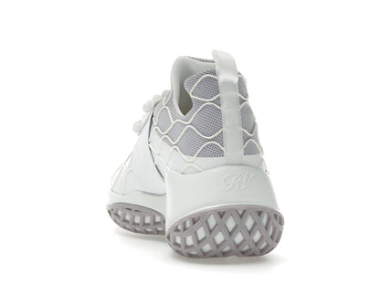 Roger Vivier Viv' Run Fabric White Purple Crystal Buckle (Women's)