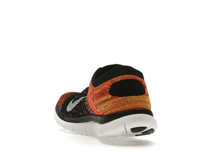 Nike Free Flyknit 4.0 Black Volt Bright Crimson