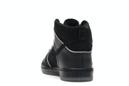 Nike SB Dunk High Black Purple Box