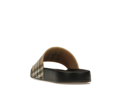 Burberry Check Print Slides Archive Beige (Women's)