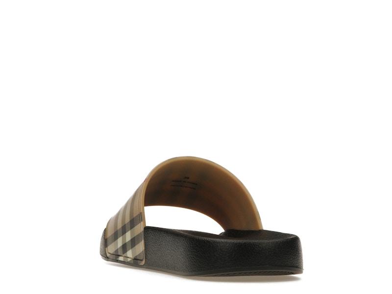 Burberry Check Print Slides Archive Beige (Women's)
