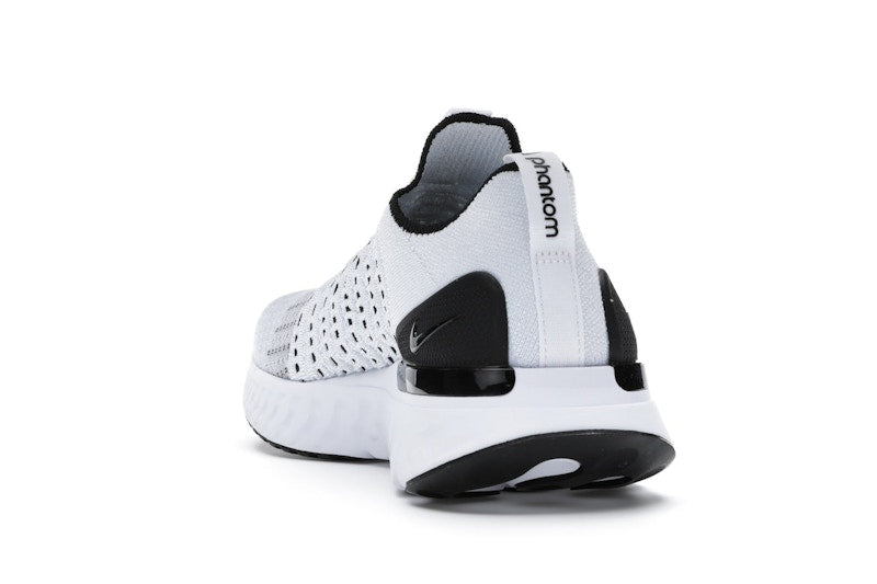 Nike React Phantom Run Flyknit 2 White Black