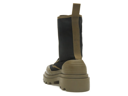 Bottega Veneta Lace-Up Boots Black Green