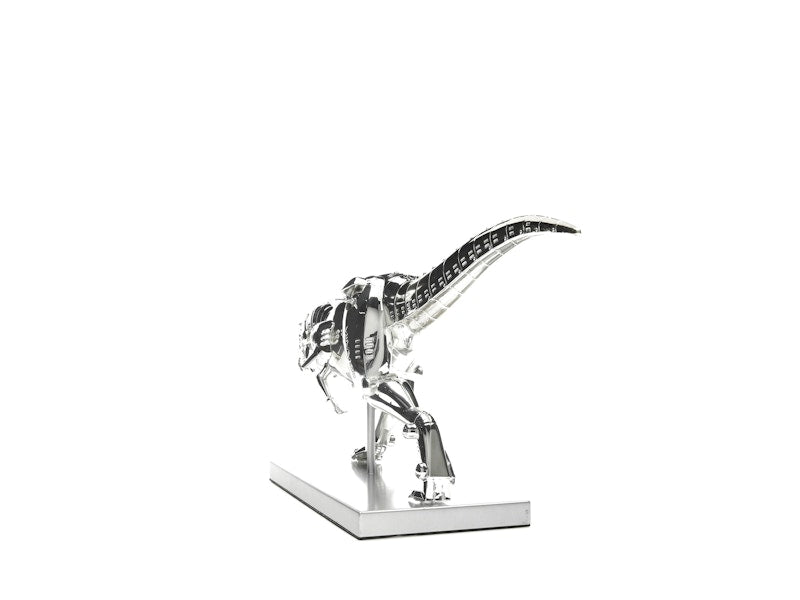 Hajime Sorayama T-Rex Cyborg Dinosaur Figure Silver