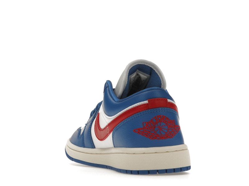 Jordan 1 Low Sport Blue Gym Red (Women's)