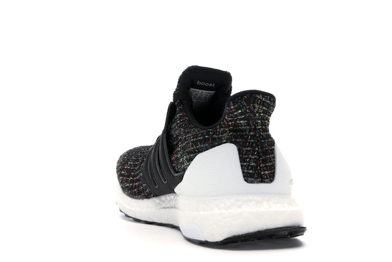 adidas Ultra Boost 4.0 Black Multi-Color White Heel Cage