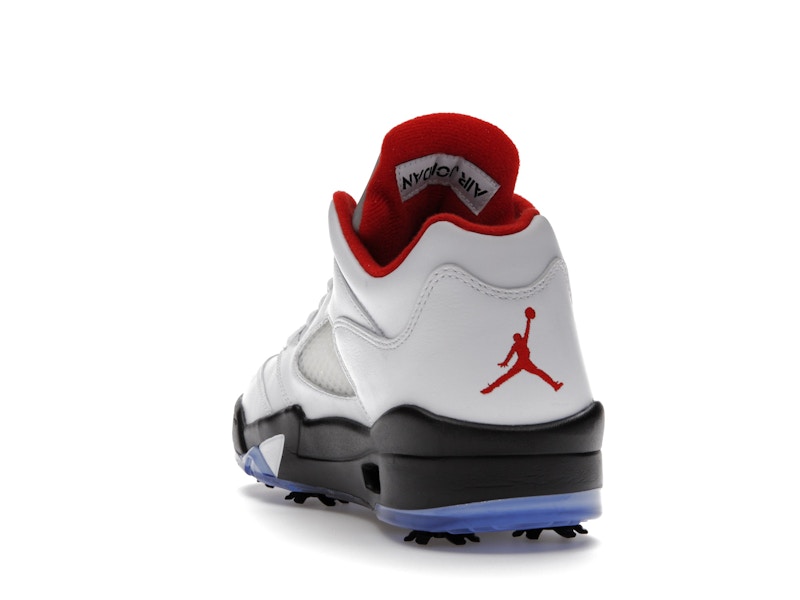 Jordan 5 Retro Low Golf Fire Red (Silver Tongue)