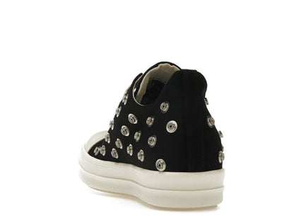 Rick Owens DRKSHDW Low Sneaks Eyelet Black Milk