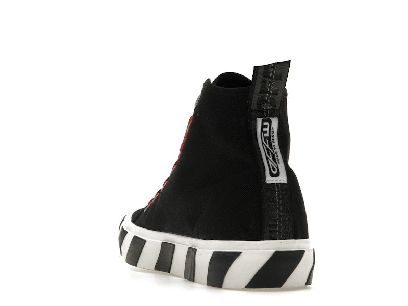 OFF-WHITE Vulcanized Hi Black Red Canvas