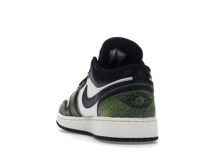 Jordan 1 Low Wear Away Electric Green (GS)