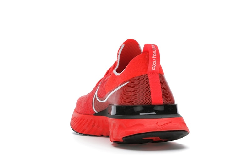 Nike React Infinity Run Flyknit Bright Crimson Black