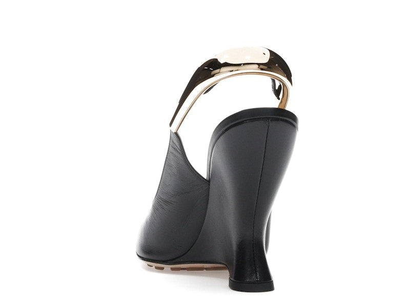 Bottega Veneta Punta Pointed-Toe Slingback Pumps Black (Women's)