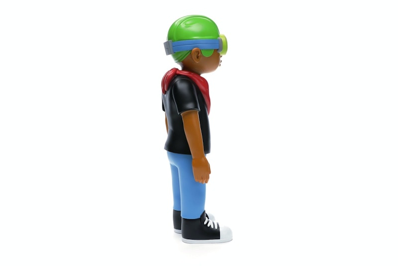 Hebru Brantley x Mindstyle Fly Boy Black Tee Vinyl Figure Multi