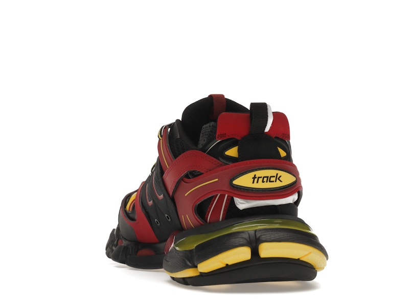 Balenciaga Track Trainers Burgundy Black
