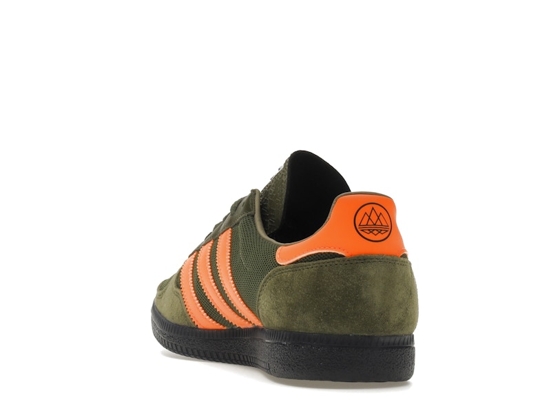 adidas Barrowland SPZL Dust Green Signal Orange