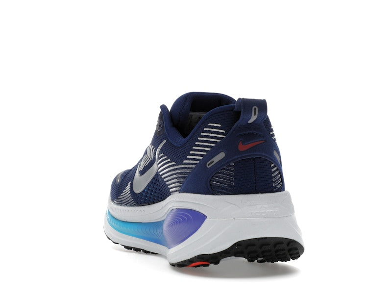 Nike Vomero 18 Blue Void Blue Lightning Bright Crimson Metallic Silver