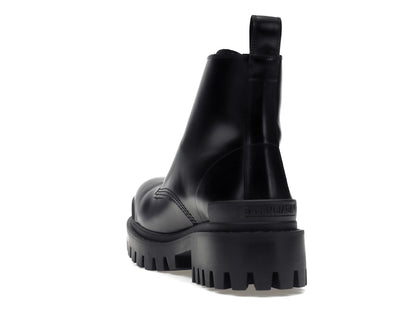 Balenciaga Strike 20mm Lace Up Boot Black