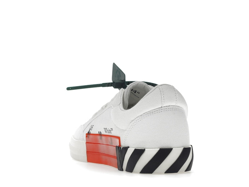 OFF-WHITE Vulc Low Canvas White Red Arrow Black