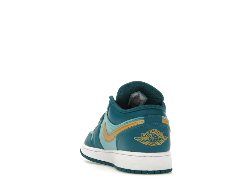 Jordan 1 Low SE Geode Teal Metallic Gold (GS)