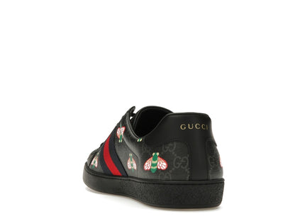 Gucci Ace Bee Print Black