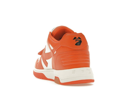 OFF-WHITE Out Of Office OOO Low Tops White Orange
