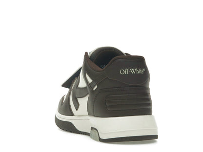 OFF-WHITE Out Of Office "OOO" Low Tops Chocolate Cream