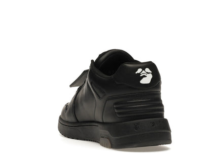 OFF-WHITE OOO Low Tops "For Walking" Black White