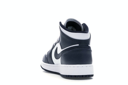 Jordan 1 Mid White Metallic Gold Obsidian (GS)