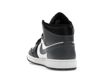Jordan 1 Mid Black White Iron Grey