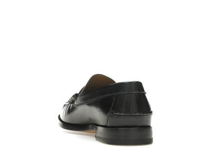 Gucci Tassel GG Canvas Loafers Black Ebony
