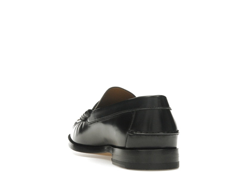 Gucci Tassel GG Canvas Loafers Black Ebony