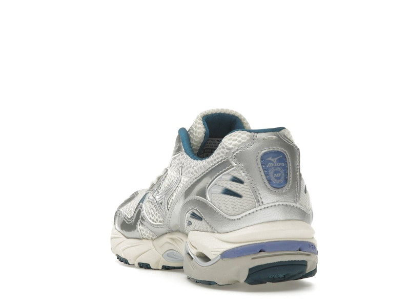 Mizuno Wave Rider 10 White Silver Blue