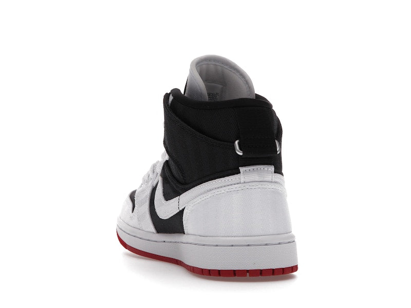 Jordan 1 Mid SE Utility Canvas White Black Gym Red (Women's)