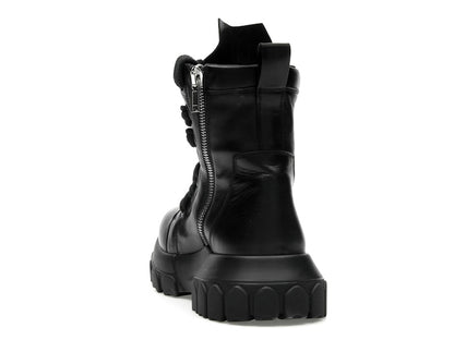 Rick Owens Lido Jumbo Laced Bozo Tractor Black