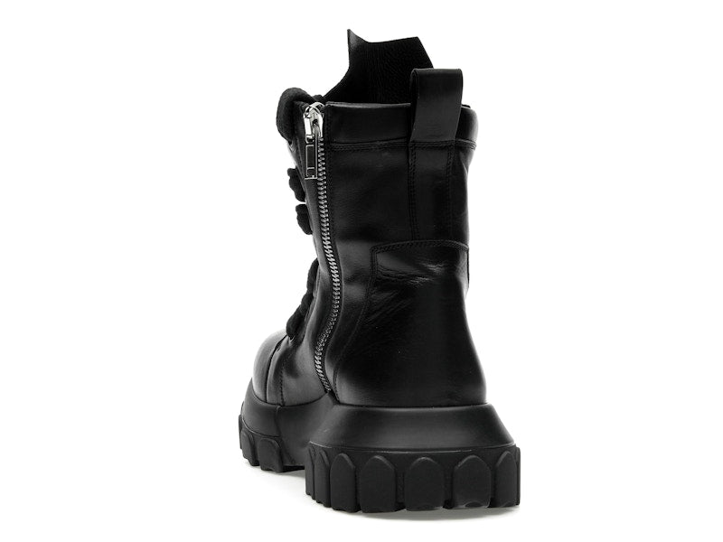 Rick Owens Lido Jumbo Laced Bozo Tractor Black