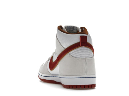 Nike SB Dunk High Sail Bright Crimson